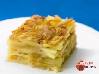 Запіканка з молодої картоплі, грибів та козячого сиру по-італійськи