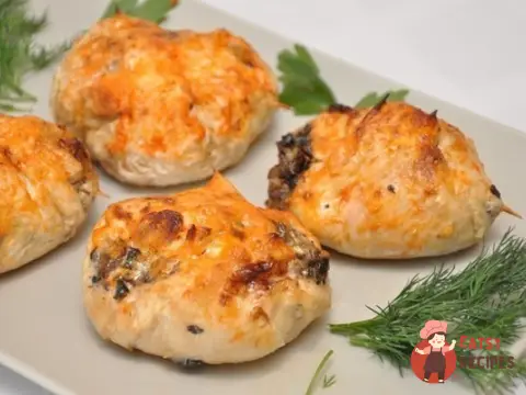 Курячі бомби з грибами
