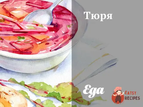 Тюря на м'ясному бульйоні
