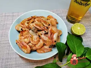 Пряні смажені креветки