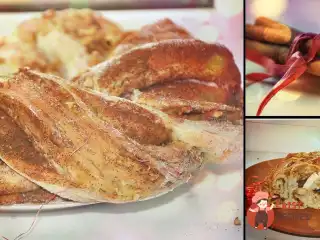 Крендель з корицею та горіхами