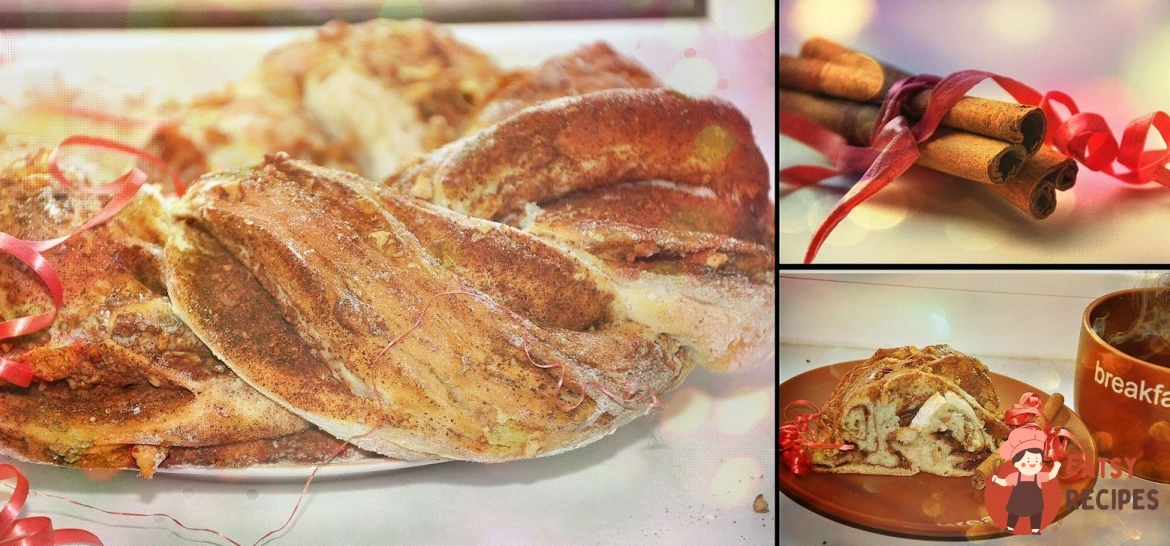 Крендель з корицею та горіхами