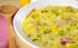 Вершковий Суп Із Солодкою Кукурудзою, Беконом Та Петрушкою