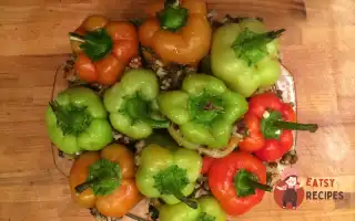 Перець, Фарширований Запеченими Овочами З Рисом Та Сочевицею.