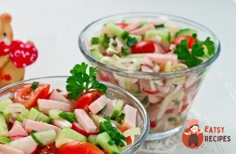 Салат з шинкою та овочами