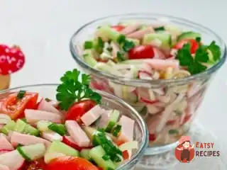 Салат з шинкою та овочами