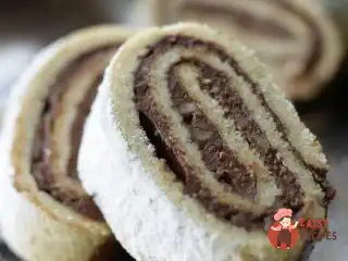 Рулет з горіхово-шоколадним кремом