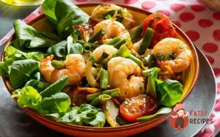 Теплий Салат З Морепродуктами Та Квасолею