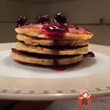 Оладки з мигдального борошна з медом