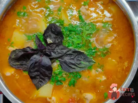 Печеня з курки з овочами