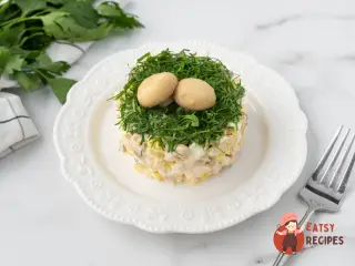 Крок 9: Салат «Грибний кошик» з куркою