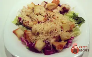 Салат «Цезар» Із Сирним Соусом
