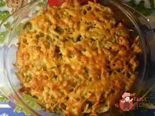 Макаронна запіканка з яловичим фаршем