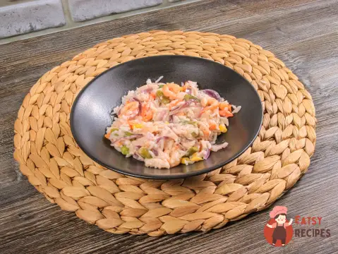 Різото з креветками та овочами
