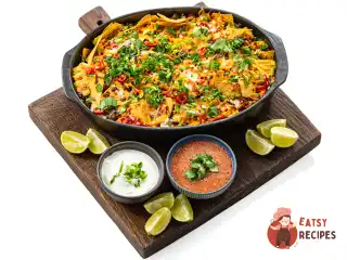 Начос із яловичиною та сиром