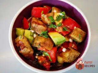 Салат зі смажених баклажанів