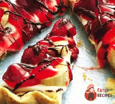 Легкий бананово-полуничний пиріг