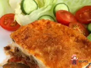 Листкова запіканка з цукіні та пармезану