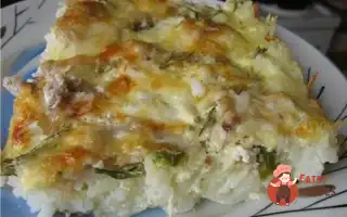 Рисова Запіканка З Куркою Та Соусом Бешамель