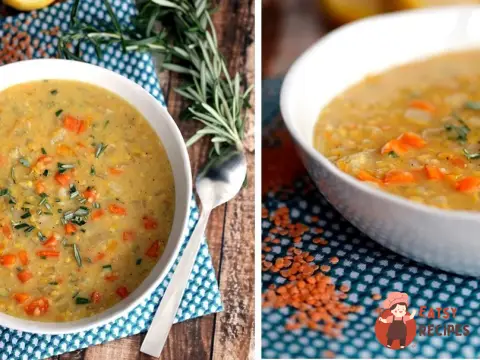 Сочевичний суп з куркою