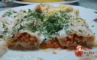Каннеллоні З М'яСною Начинкою Під Соусом Бешамель