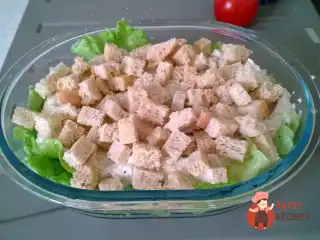 Салат "Цезар" з тофу