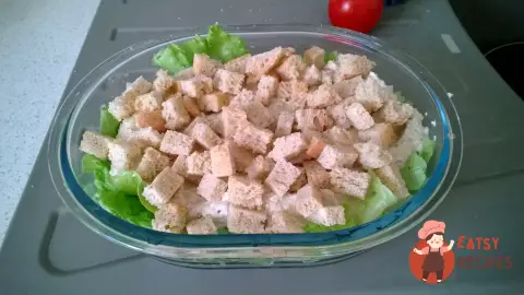 Салат "Цезар" з тофу