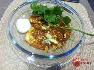 Оладки кефірні кабачкові