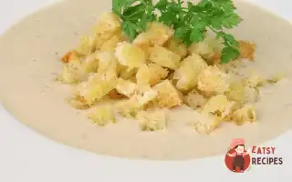 Суп-Пюре З Білих Грибів Із Часниковими Грінками