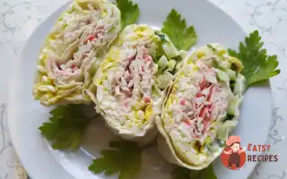 Рулет Із Лаваша З Крабовими Паличками