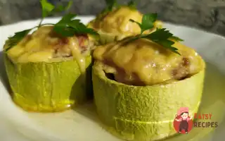 Фаршировані Кабачки Під Сиром