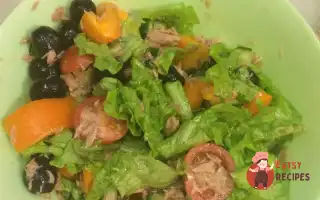 Овочевий Салат Із Консервованим Тунцем