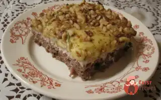 Двошарова М'яСна Запіканка З Волоськими Горіхами