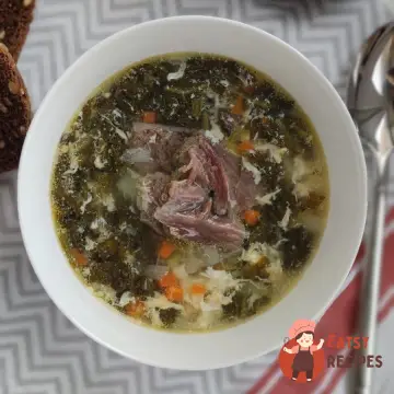 Зелений борщ із щавлю