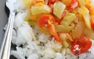 Рис Арборіо З Печеними Перцями Та Помідорами