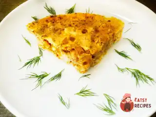 Запіканка з індички з сиром та яйцями