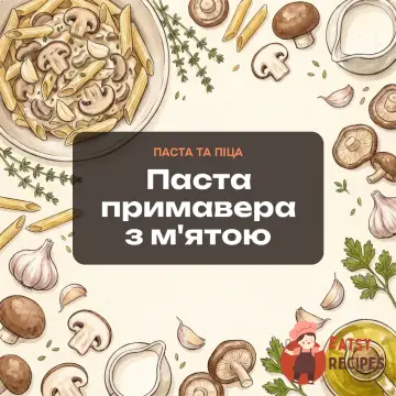 Паста примавера з м'ятою