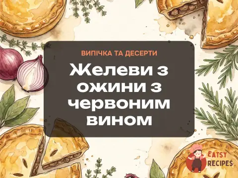 Желеви з ожини з червоним вином