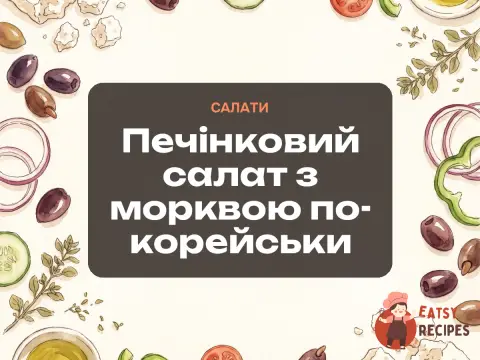 Печінковий салат з морквою по-корейськи