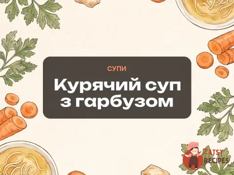 Курячий суп з гарбузом