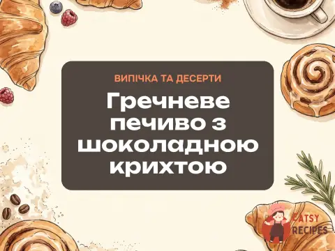 Гречневе печиво з шоколадною крихтою