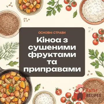 Кіноа з сушеними фруктами та приправами