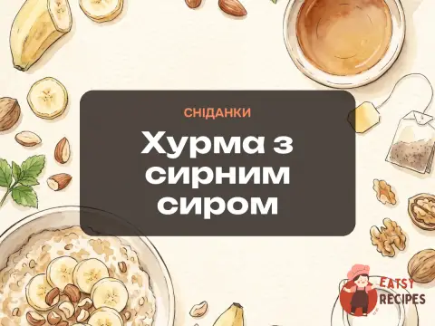 Хурма з сирним сиром