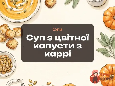Суп з цвітної капусти з каррі