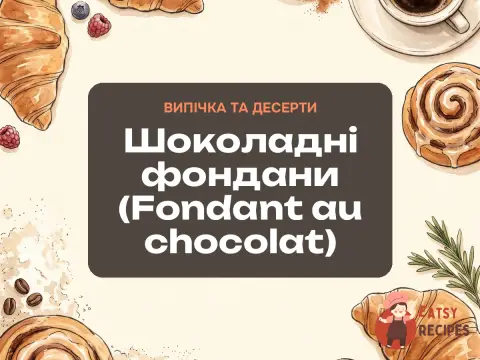 Шоколадні фондани (Fondant au chocolat)