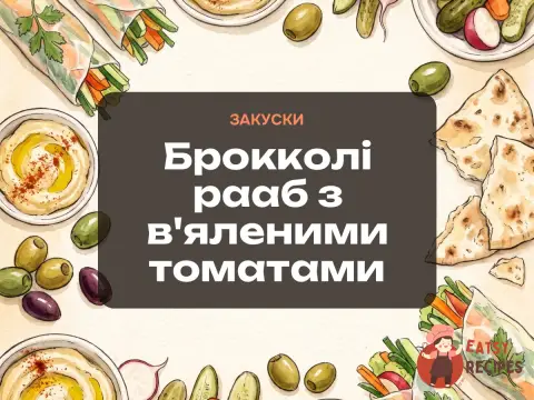 Брокколі рааб з в'яленими томатами