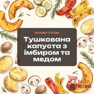 Тушкована капуста з імбиром та медом