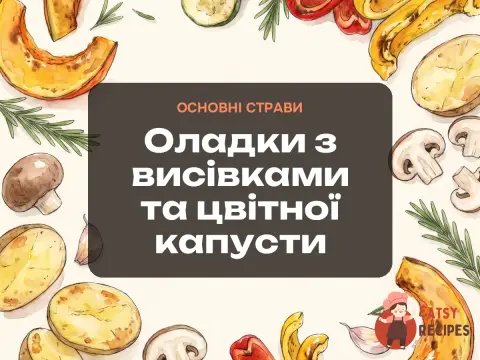 Оладки з висівками та цвітної капусти