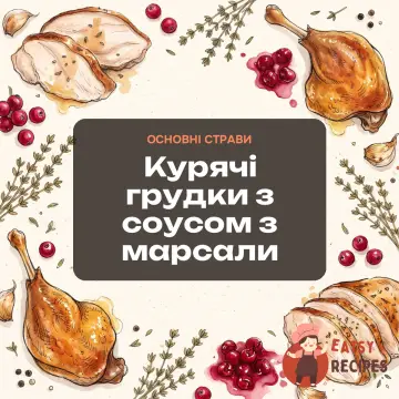 Курячі грудки з соусом з марсали