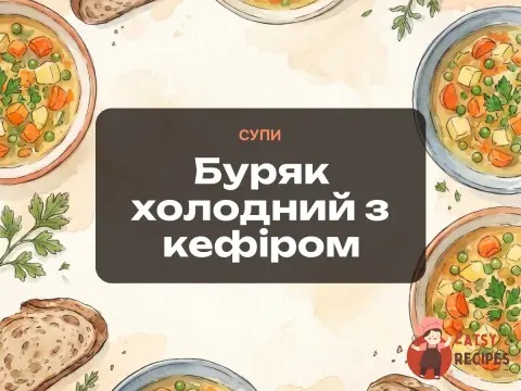 Буряк холодний з кефіром